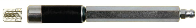 Пакер ПМ-1303 металлический с цанговой головкой и обратным клапаном 13x115